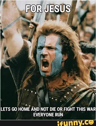 FOR JESUS
LETS GO HOME AND NOT DIE OR FIGHT THIS WAR
EVERYONE RUN