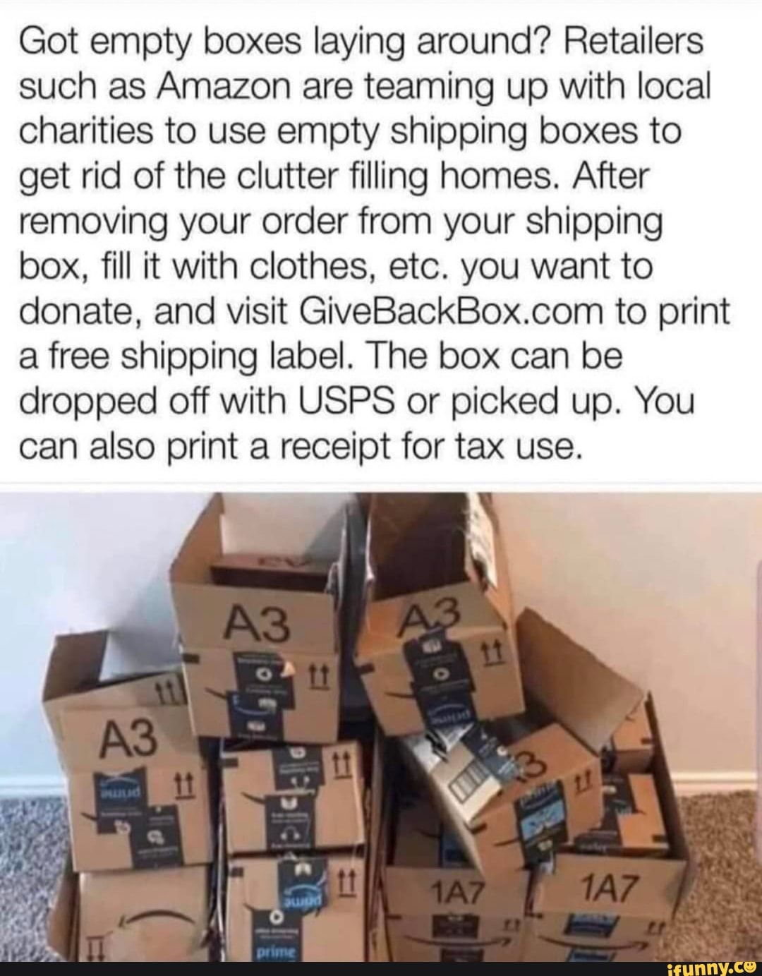 Got empty boxes laying around? Retailers such as Amazon are teaming up