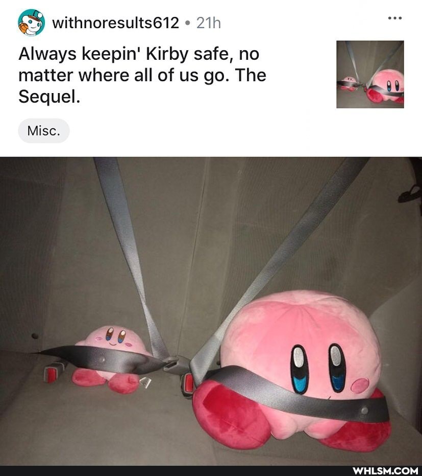 withnoresults612
Always keepin' Kirby safe, no matter where all of us go. The
Sequel.
Misc.