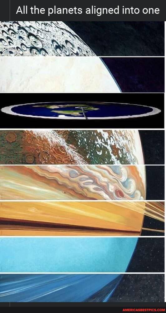 All the planets aligned into one