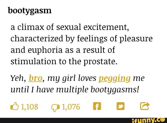 bootygasm a climax of sexual excitement