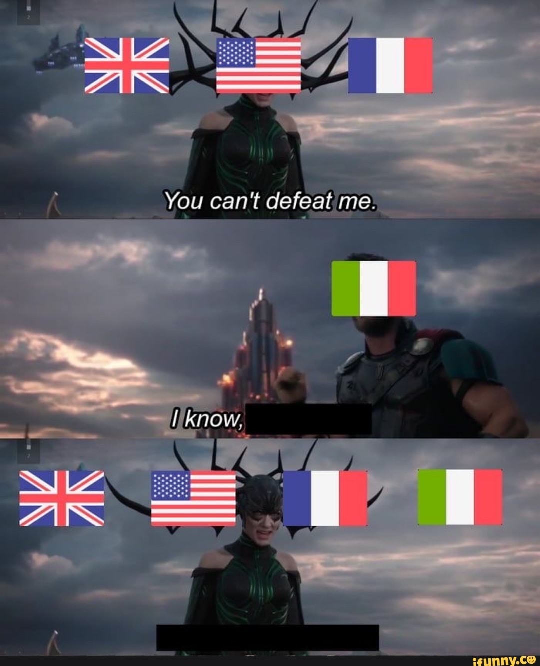 te af
You cant defeat me:
know