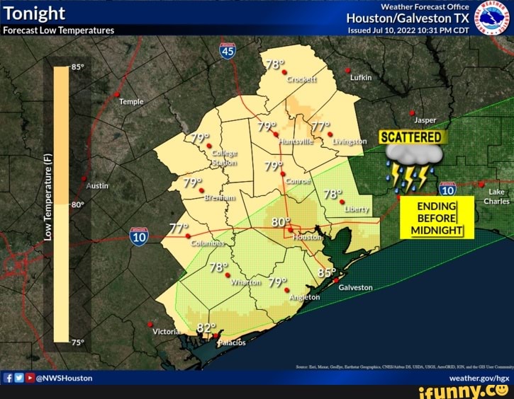 Forecast Low Temperatures Issued Jul 10,2022 PM CDT Weather Forecast