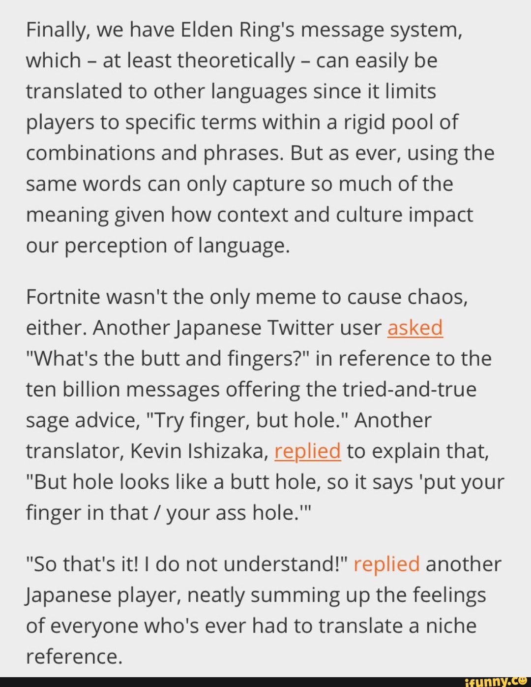 Finally, we have Elden Ring's message system, which at least theoretically can easily be