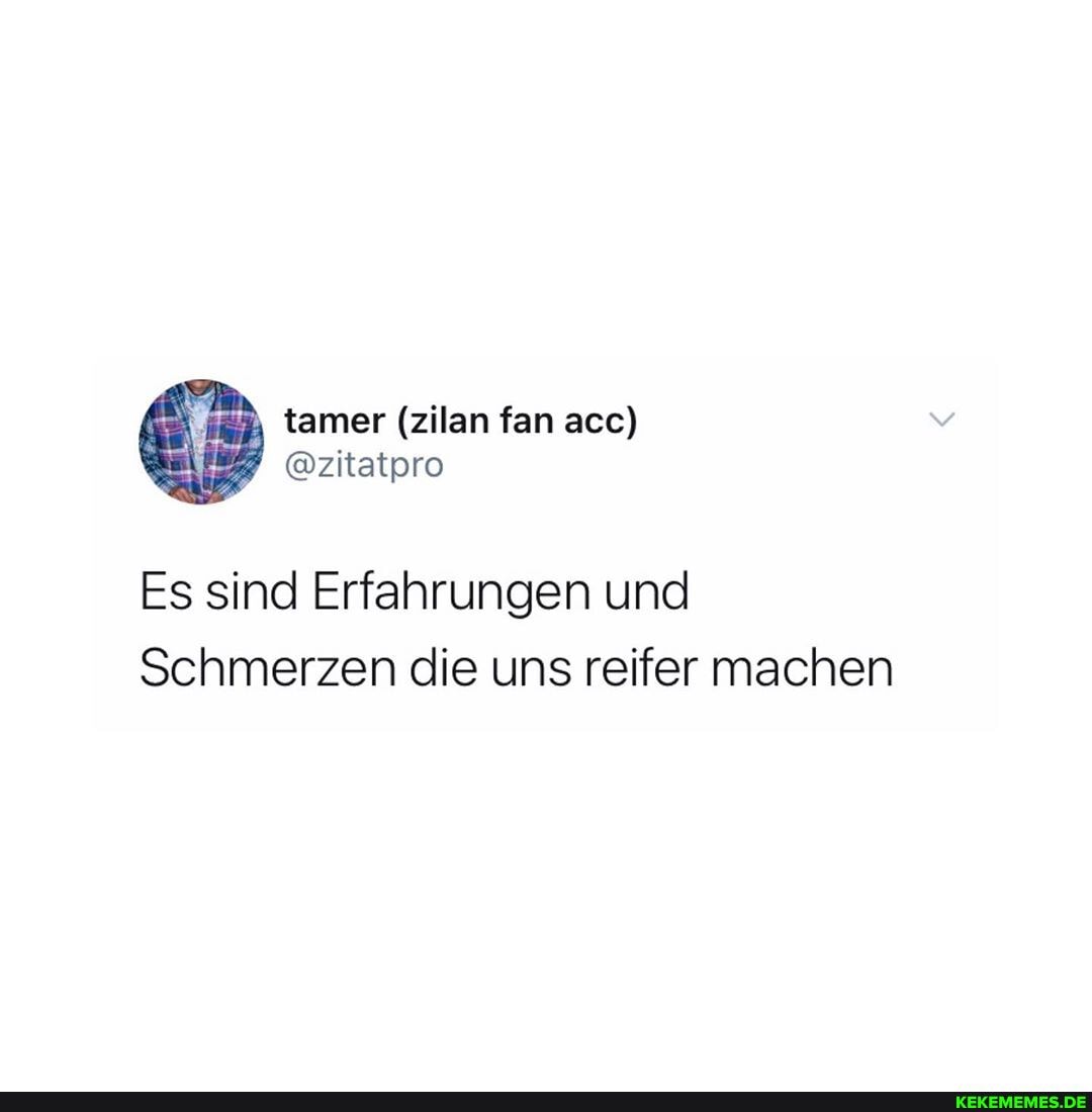 Es sind Erfahrungen und
Schmerzen die uns reifer machen