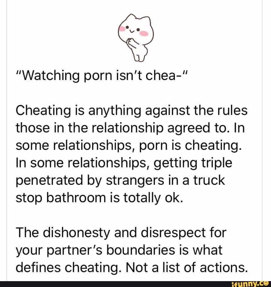 Watching porn is cheating