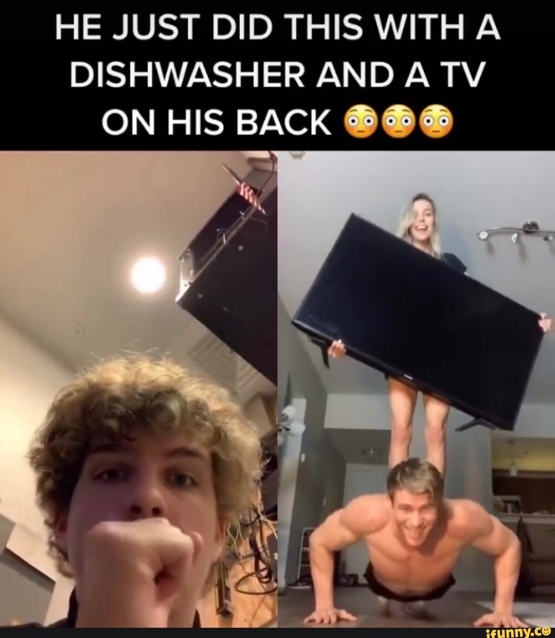 Look at the size of my new tv compared to my dishwasher - iFunny