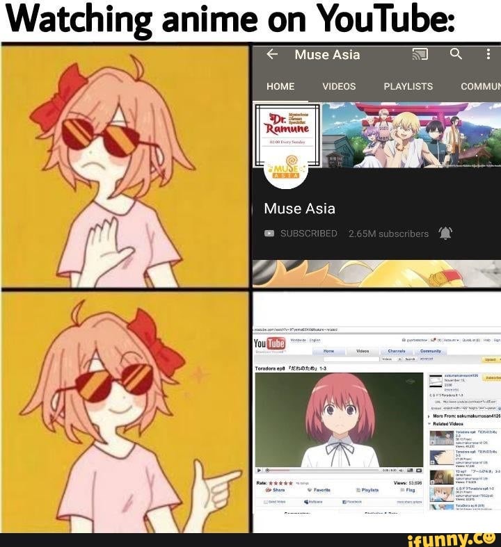 Watching anime on YouTube: Muse Asia
Muse Asia
HOME
Muse
