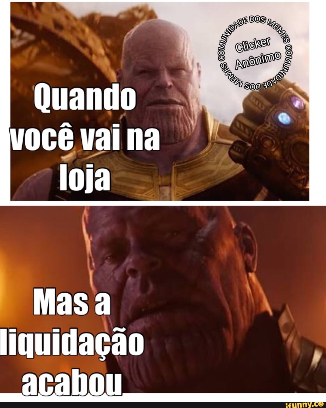 liquidação
acahou