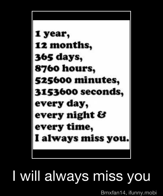 1 Year 12 Months 365 Days 8760 Hours Minutes Seconds Every Day Every Night 3 Every Time I Always Miss You I Will Always Miss You I Will Always Miss You Ifunny