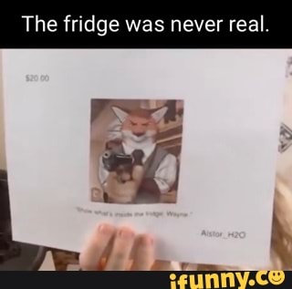 The fridge was never real.