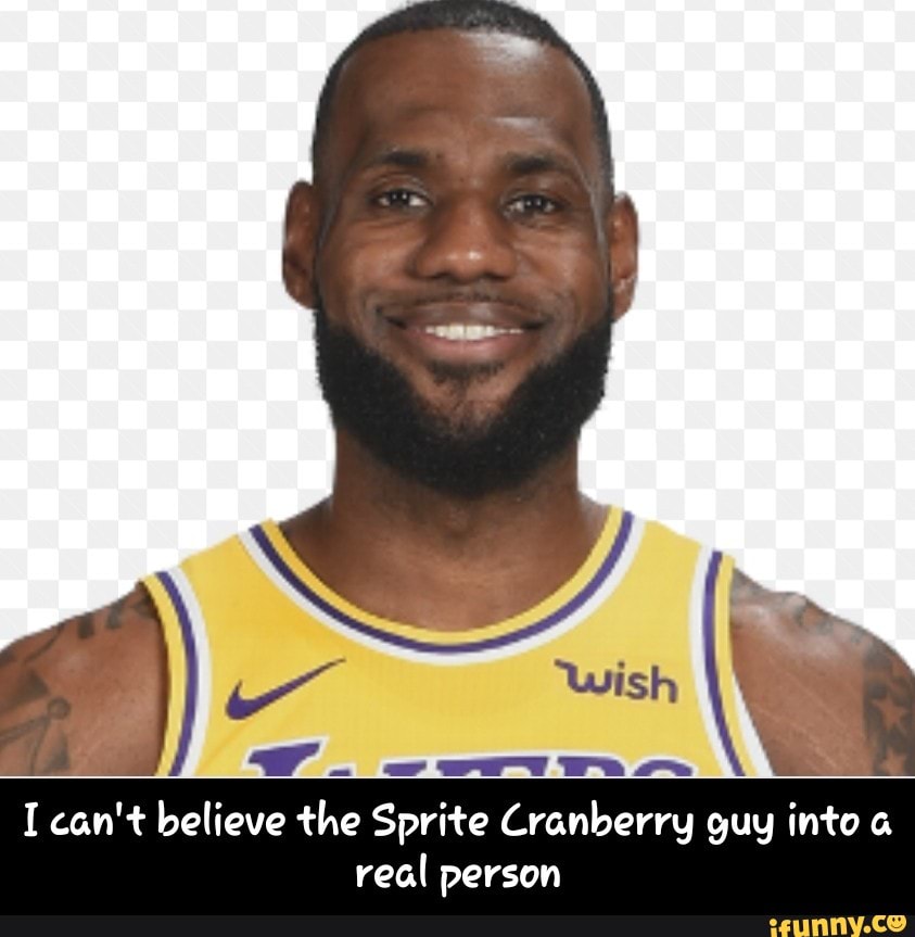 Real Person I Can T Believe The Sprite Cranberry Guy Into A Real