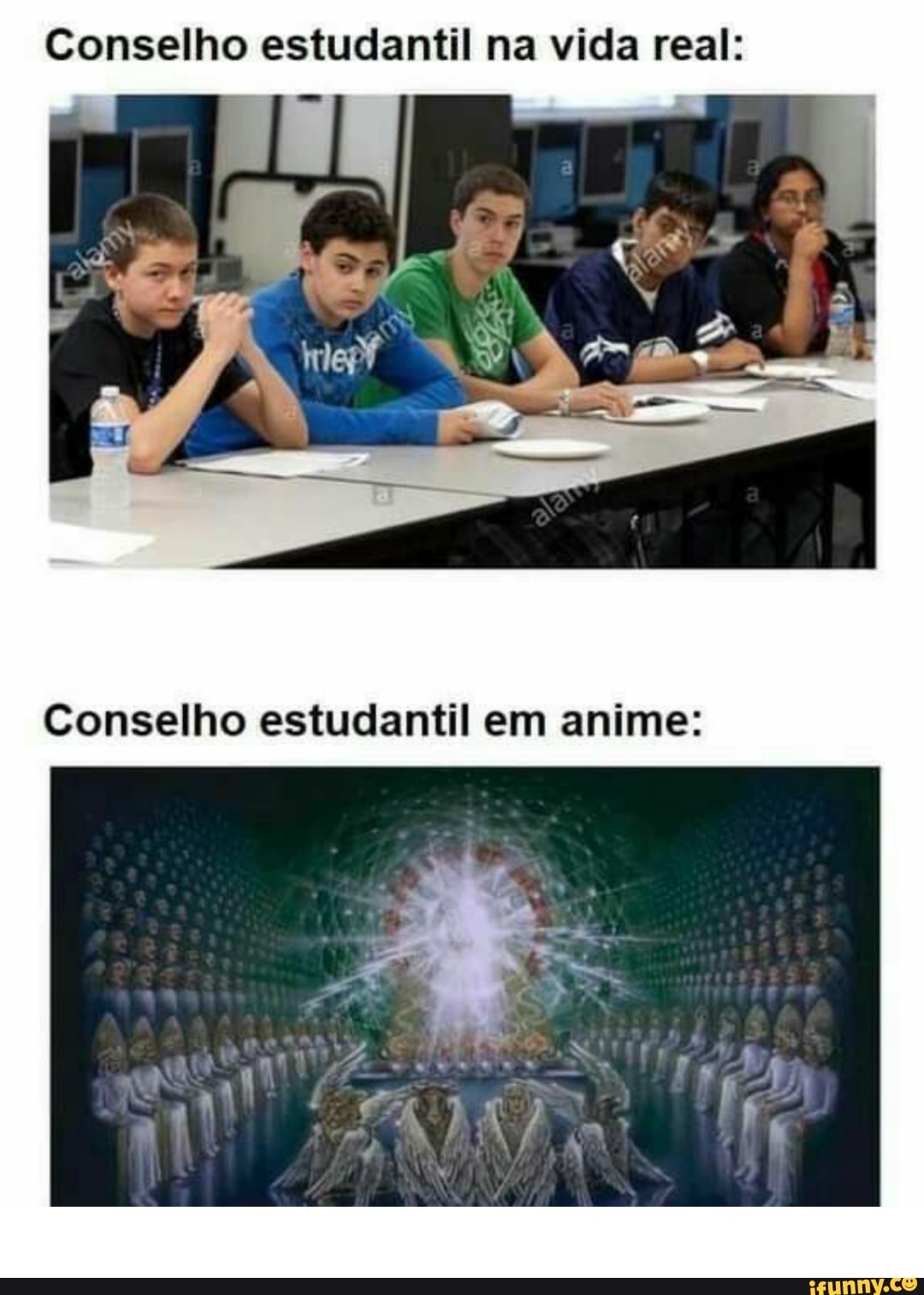 Conselho estudantil na vida real:
Conselho estudantil em anime: