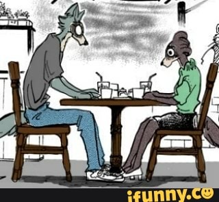 manga, animu, anim, anime, tvshows, tvshow, characters, character, akward, funny, lol, panel, legoshi, juno, derp, beastars
