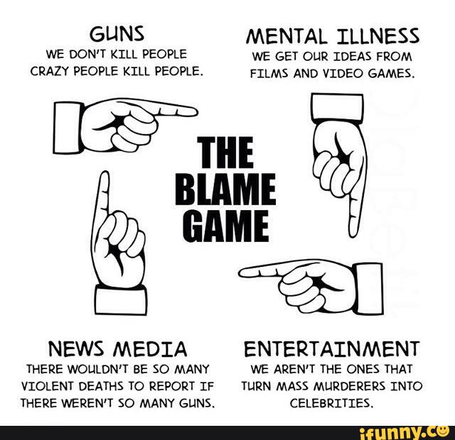 NEWS MEDIA ENTERTAINMENT
THERE WOULDN'T BE so MANY WE AREN’T THE ones THAT
VIOLENT DEATHS TO REPORT IF TURN MASS MLIRDERERS INTO
THERE WEREN'T so MANY GUNS. CELEBRITIES.