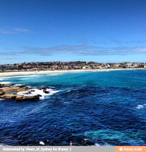 bondi, beach, midday
