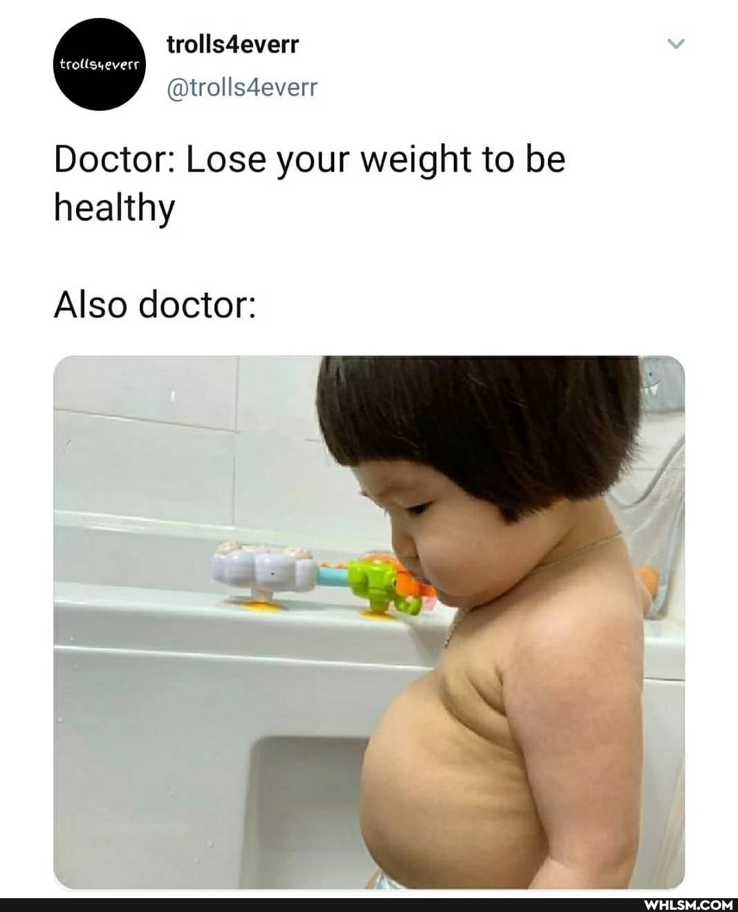 trolls4everr
trollsyeverr
@trolls4everr
Doctor: Lose your weight to be healthy
Also doctor:
