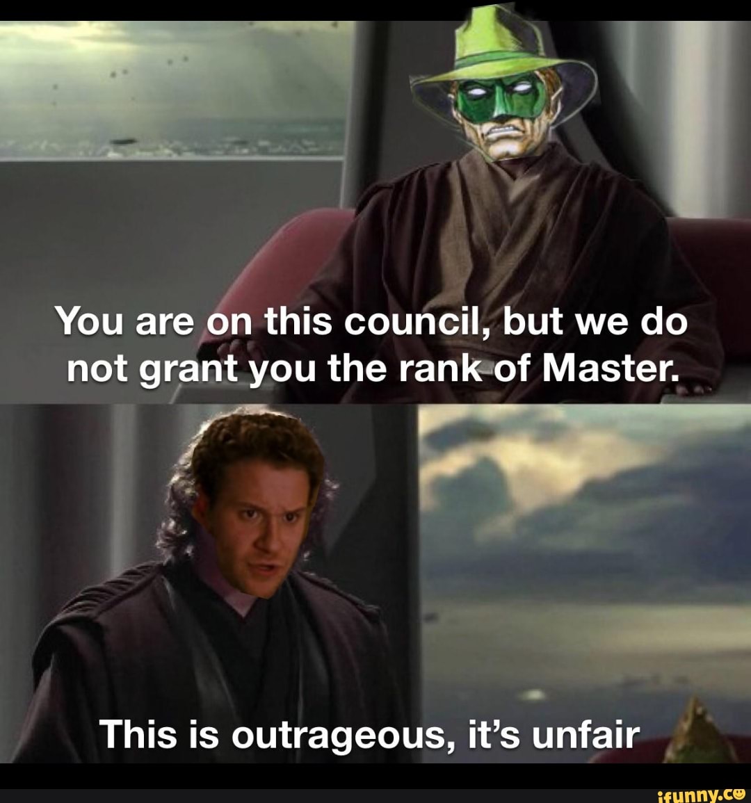 But We Do Not Grant You The Rank Of Master