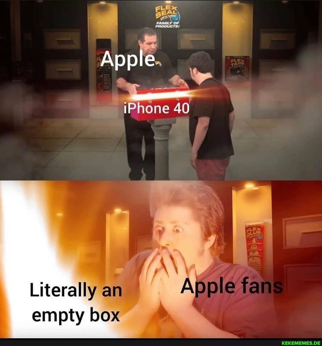iPhone 40
AN Literally an Apple fan empty box