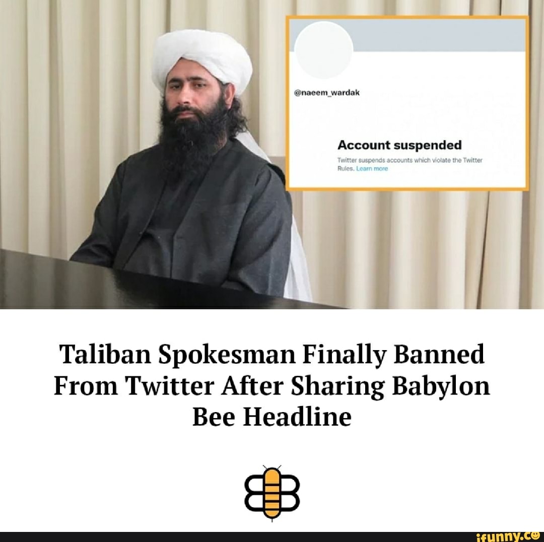 Account Suspended Taliban Spokesman Finally Banned From Twitter After ...