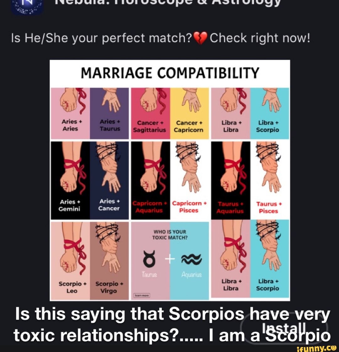 Can Libra and Scorpio marry?