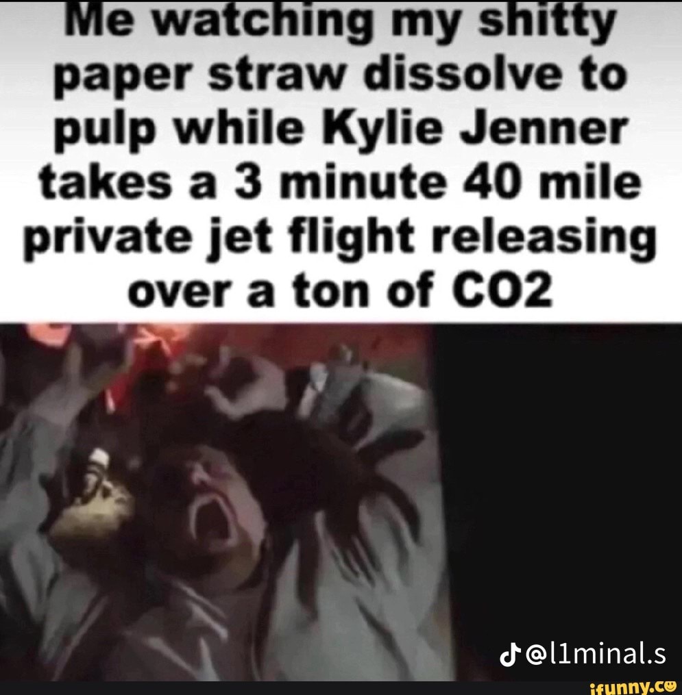 Paper straw dissolve to pulp while Kylie Jenner takes a 3 minute 40
