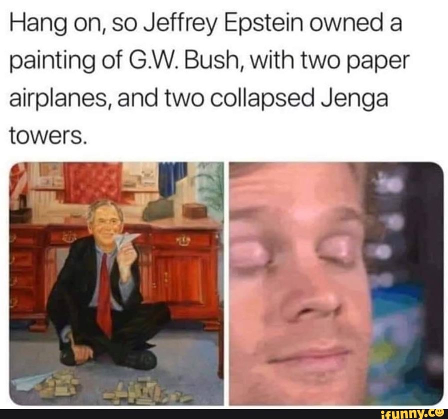 Jeffrey Epstein Painting Of George Bush