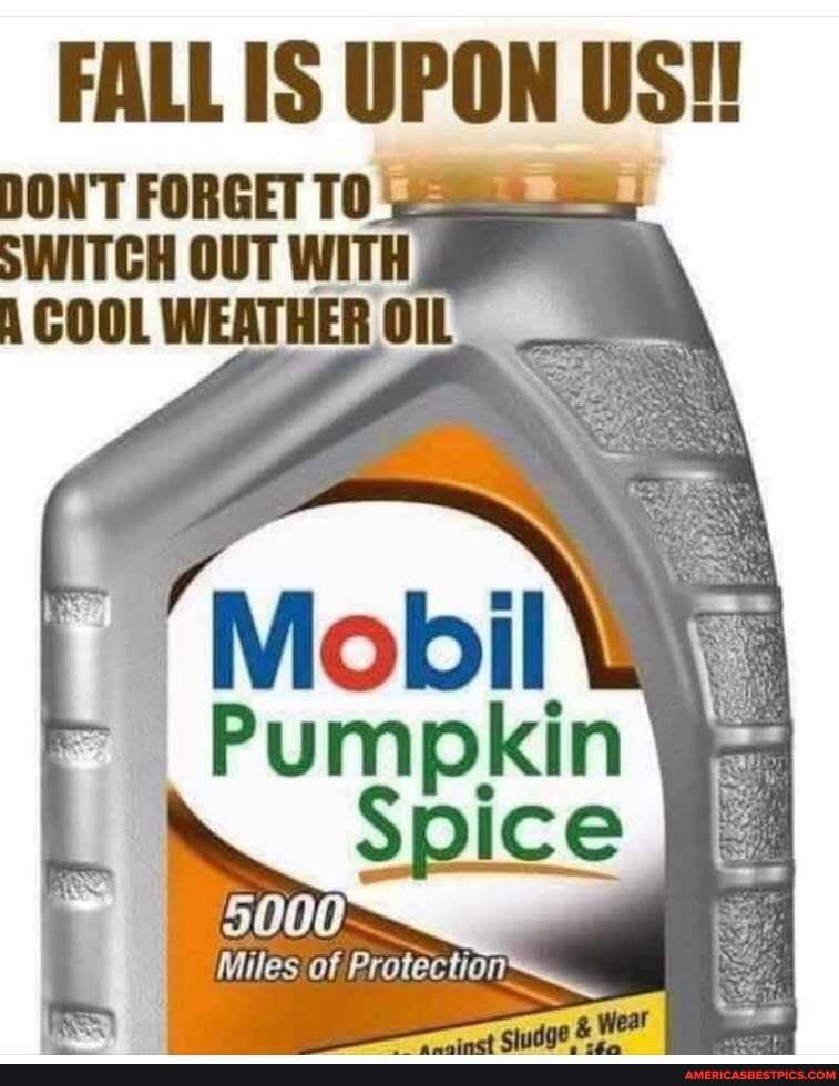 FALL IS UPON US!
DON'T FORGET SWITCH OUT WITH COOL WEATHER OIL
Miles of Protection