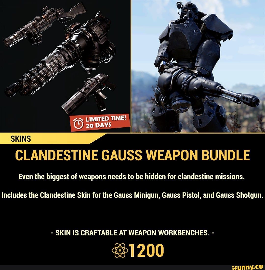 CLANDESTINE GAUSS WEAPON BUNDLE Even the biggest of weapons needs to be