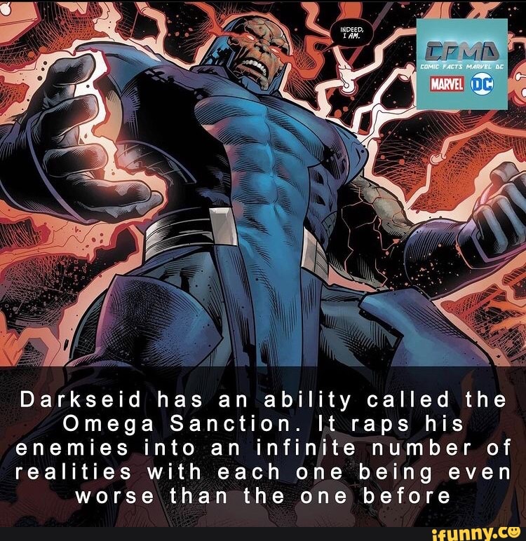 Darkseid has an ability called the Omega Sanction. It raps his