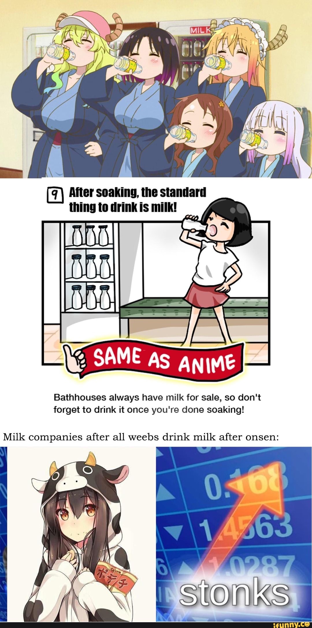 Anime girls make everything better....!! | r/Animemes | Stonks | Know Your  Meme