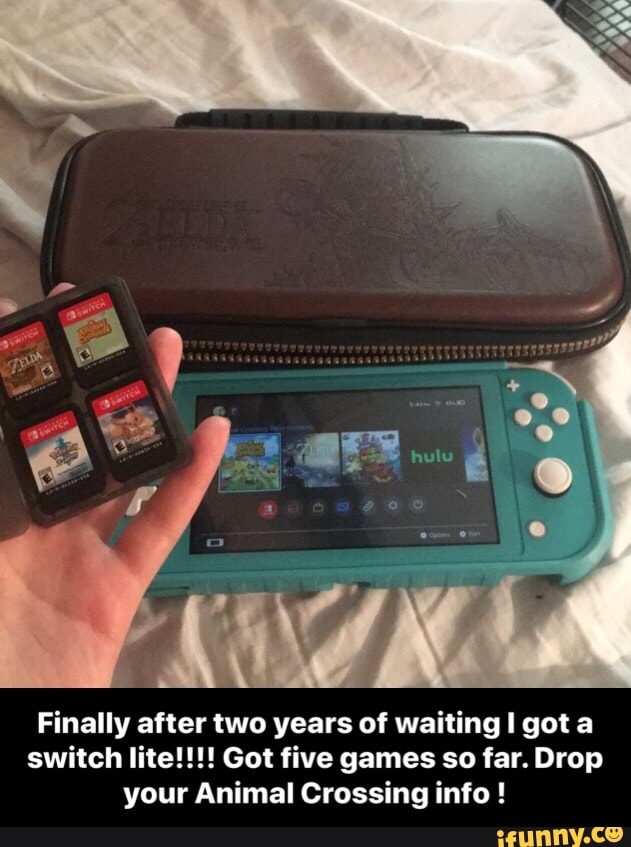 Finally after two years of waiting got switch lite!!!! Got five games so far. Drop your Animal Crossing info ! - Finally after two years of waiting I got a switch lite!!!! Got five games so far. Drop your Animal Crossing info !