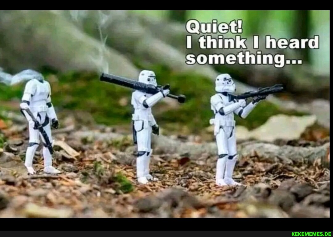 Quiet! think I heard something...
