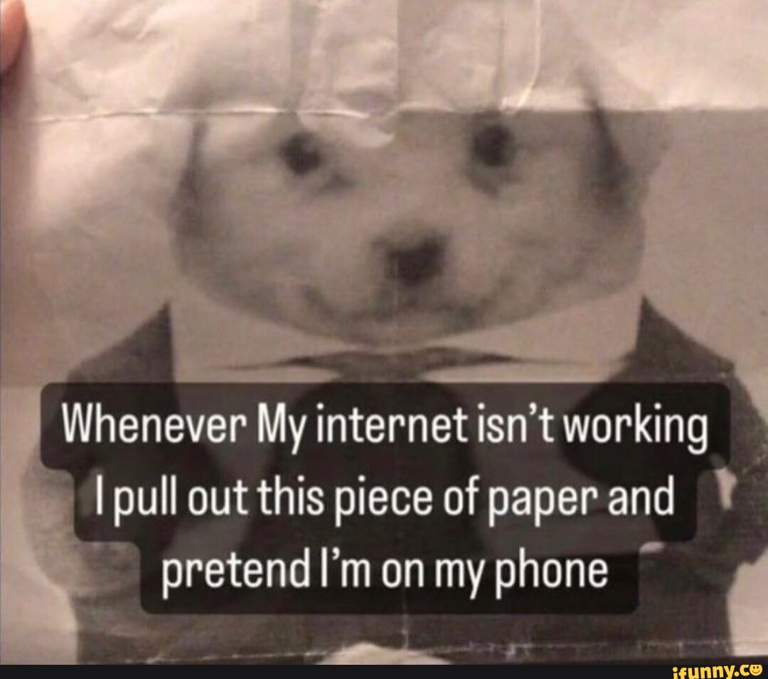 Whenever My isn't working I pull out this piece of paper and