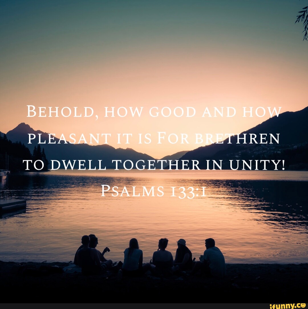 Ss behold how good and how pleasant it is for brethren to dwell