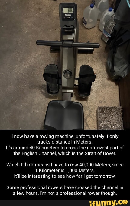 Now have a rowing machine unfortunately it only tracks distance