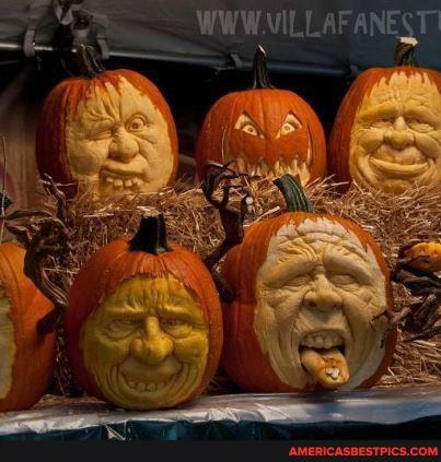 ray, villafane, amazing, pumpkin, carving, art, snoons