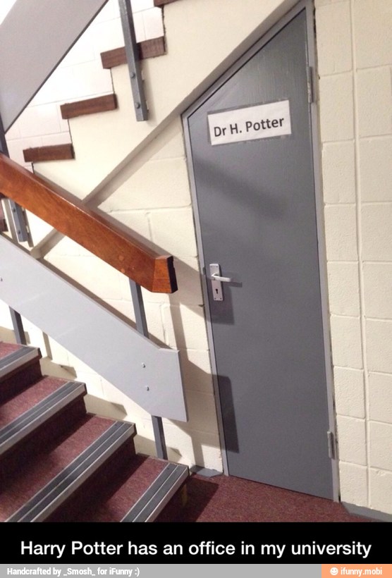 Harry Potter has an office in my university - Harry Potter has an office in my university