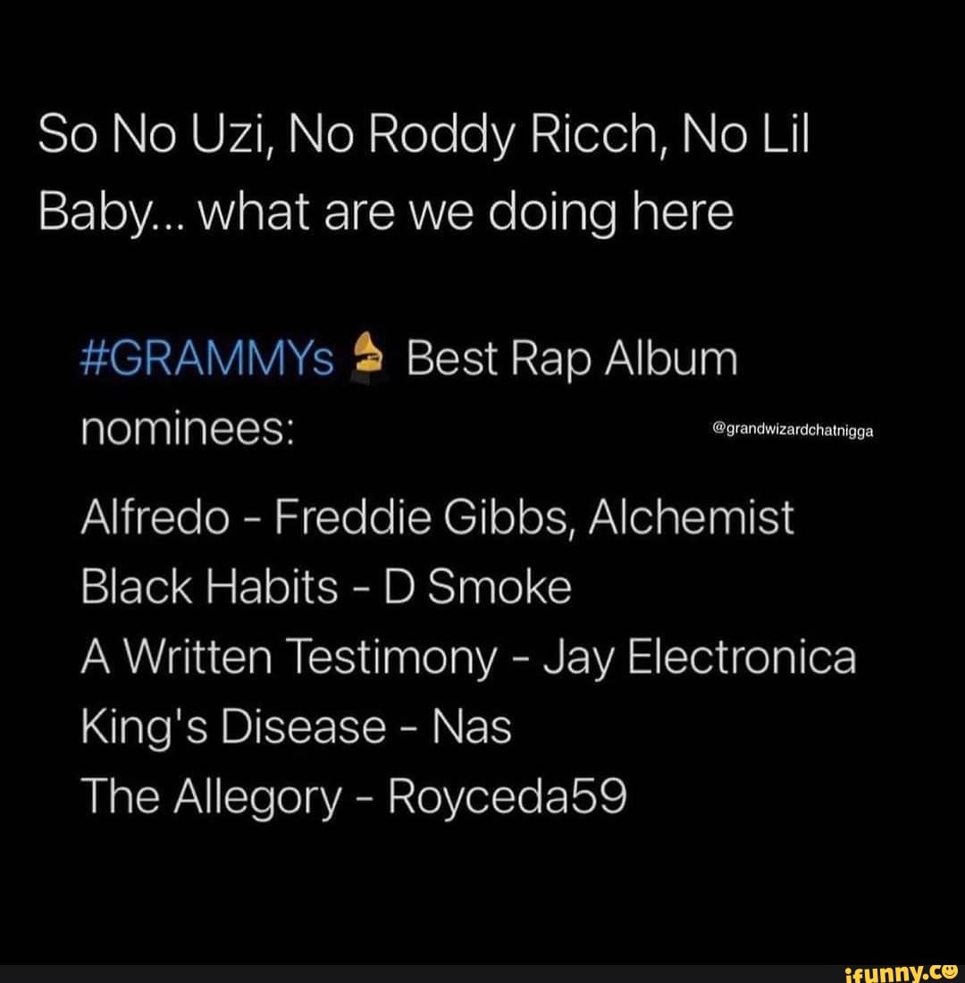 So No Uzi, No Roddy Ricch, No Lil Baby... what are we doing here 