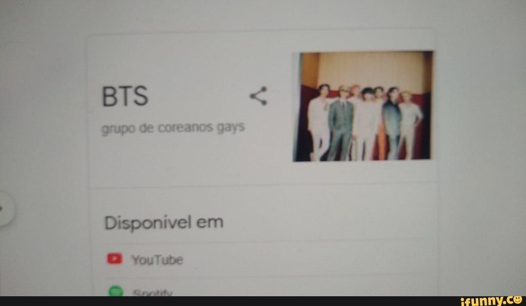 BTS
Disponível em
vouTube