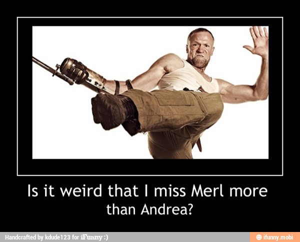 Is it weird that I miss Merl more
than Andrea? - Is it weird that I miss Merl more
than Andrea?