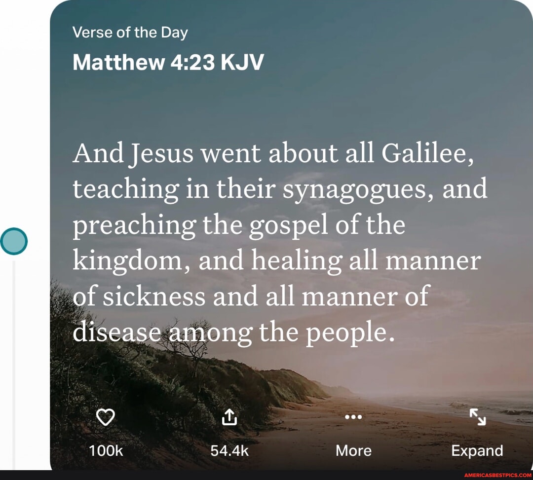 Verse of the day matthew kjv and jesus went about all galilee teaching