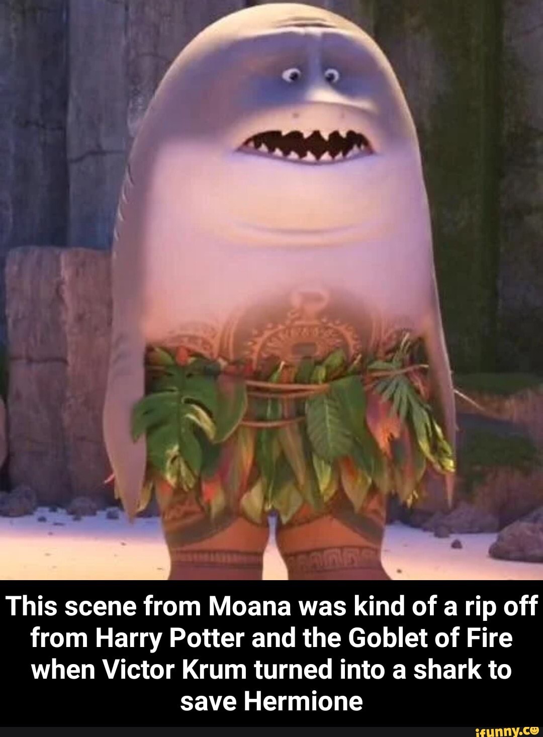 This Scene From Moana Was Kind Of A Rip Off From Harry Potter And The Goblet