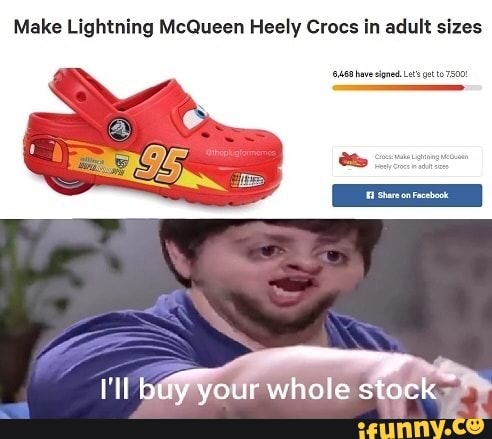 Heely crocs 2024 lightning mcqueen