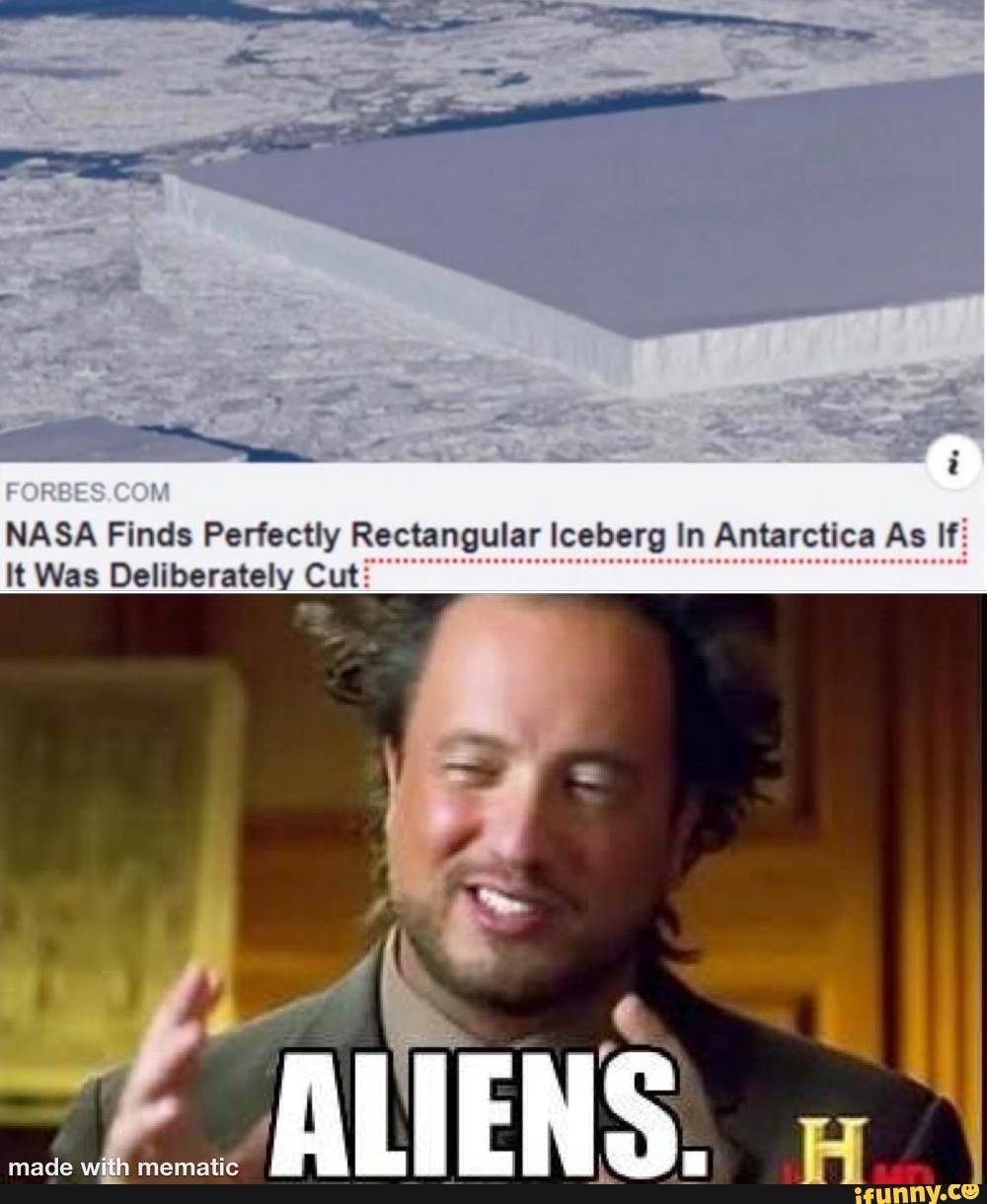 NASA Finds Perfectly Rectangular Iceberg In Antarctica As If
It Was Deliberately Cut