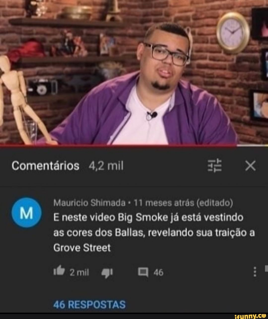 Comentários 4,2 mil
Mauricio Shimada 11 meses atrás (editado)
E neste video Big Smoke já está vestindo as cores dos Ballas, revelando sua traição a
Grove Street
46 RESPOSTAS