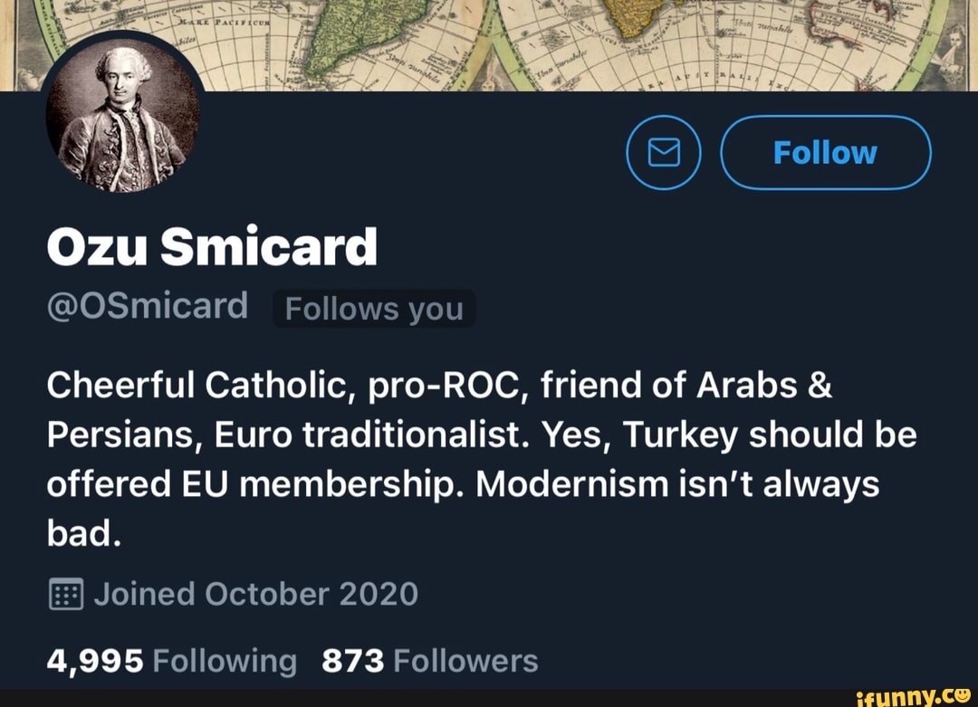 Fa Follow Ozu Smicard Osmicard Follows You Cheerful Catholic Pro Roc Friend Of Arabs Persians