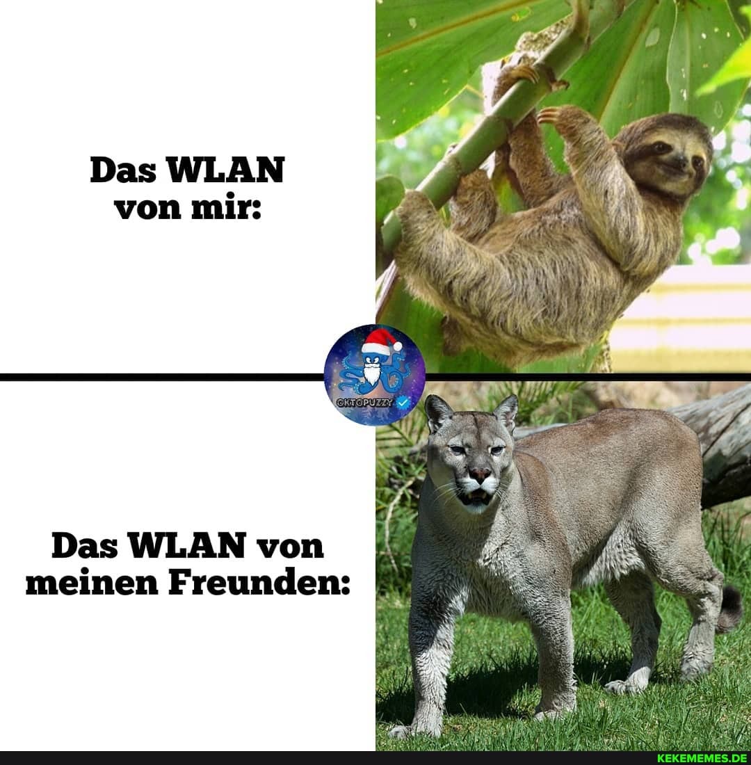 Das WLAN von mir:
Das WLAN von meinen Freunden:
