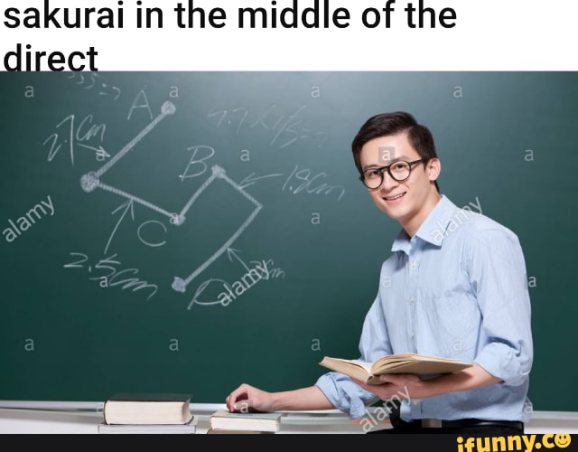 sakurai in the middle of the
