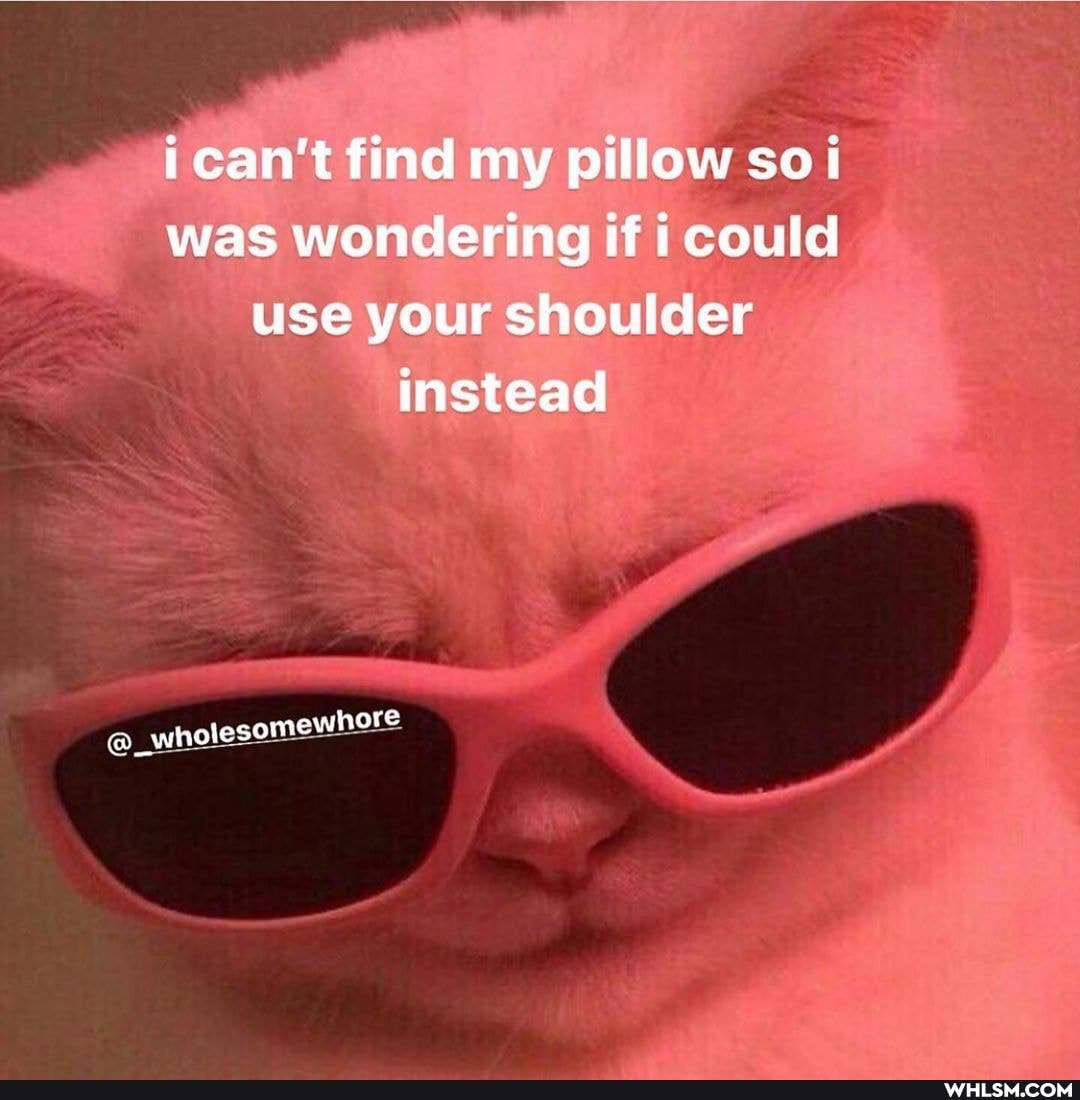 ican't find my pillow so was wondering If could use your shoulder instead
@_whale